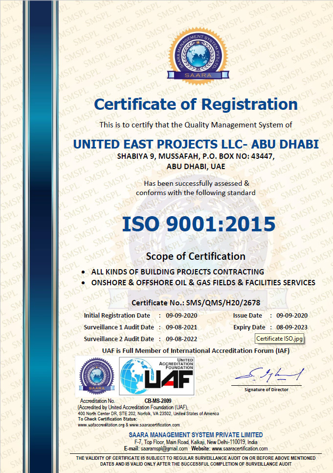 UEP ISO Certification